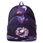 LOUNGEFLY POKEMON GENGAR EVOLUTION TRIPLE POCKET Cosplay Mini-Backpack