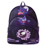 LOUNGEFLY POKEMON GENGAR EVOLUTION TRIPLE POCKET Cosplay Mini-Backpack