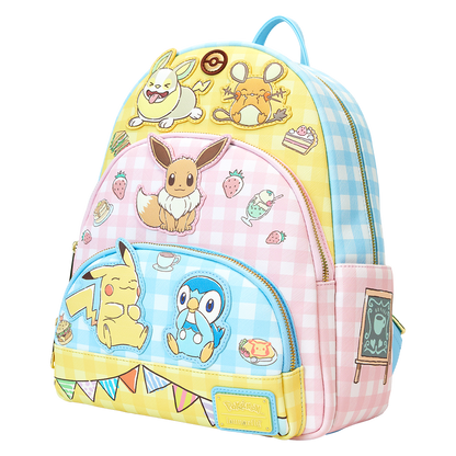 Loungefly - Pokemon Cafe Triple Pocket Mini Backpack