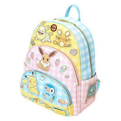 Loungefly - Pokemon Cafe Triple Pocket Mini Backpack
