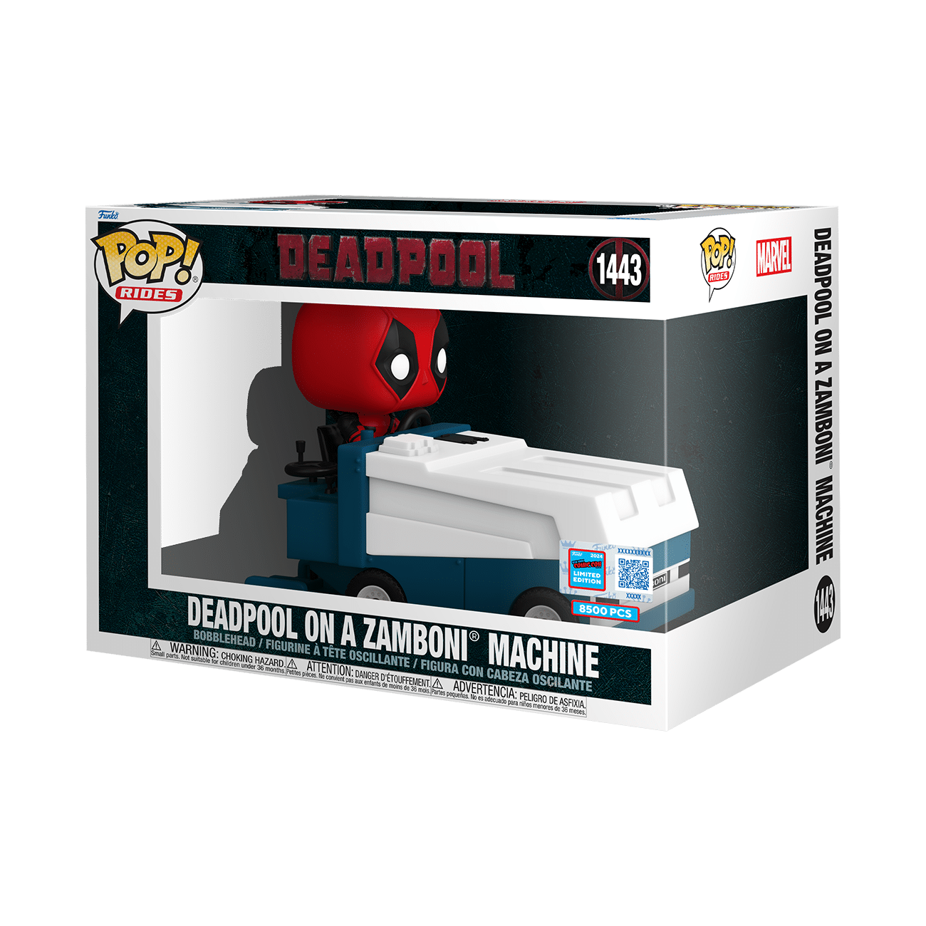 Funko Pop! Rides: Marvel - Deadpool On Zamboni Machine #1443 [2024 NYCC Fall Convention Exclusive]