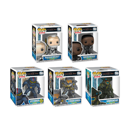 Funko Pop! Movies: Pacific Rim - Raleigh Becket / Marshal Pentecost / Gipsy Danger [GITD] / Striker Eureka / Knifehead *PREORDER*