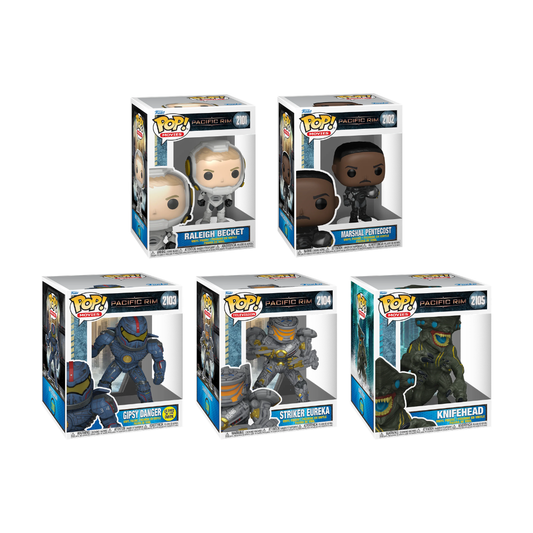 Funko Pop! Movies: Pacific Rim - Raleigh Becket / Marshal Pentecost / Gipsy Danger [GITD] / Striker Eureka / Knifehead *PREORDER*
