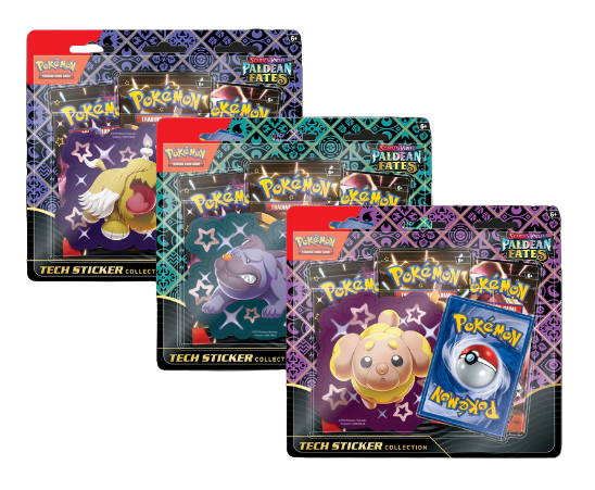 Pokemon TCG: Scarlet & Violet - Paldean Fates Tech Sticker Collection (Fidough / Greavard / Maschiff)