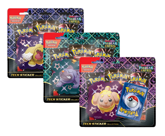 Pokemon TCG: Scarlet & Violet - Paldean Fates Tech Sticker Collection (Fidough / Greavard / Maschiff)