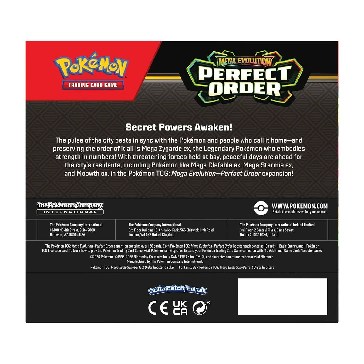 Pokemon TCG: Mega Evolution - Perfect Order Booster Box