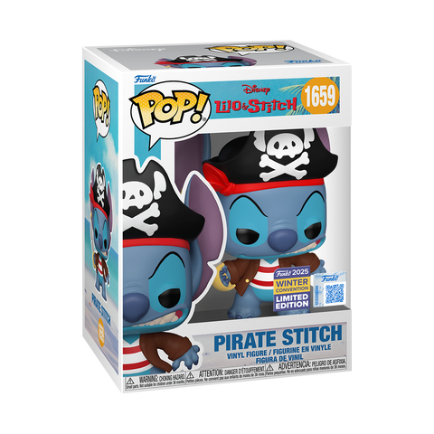Funko Pop! Disney: Lilo & Stitch - Pirate Stitch #1659 [2025 Shared Winter Convention Exclusive] *PREORDER*