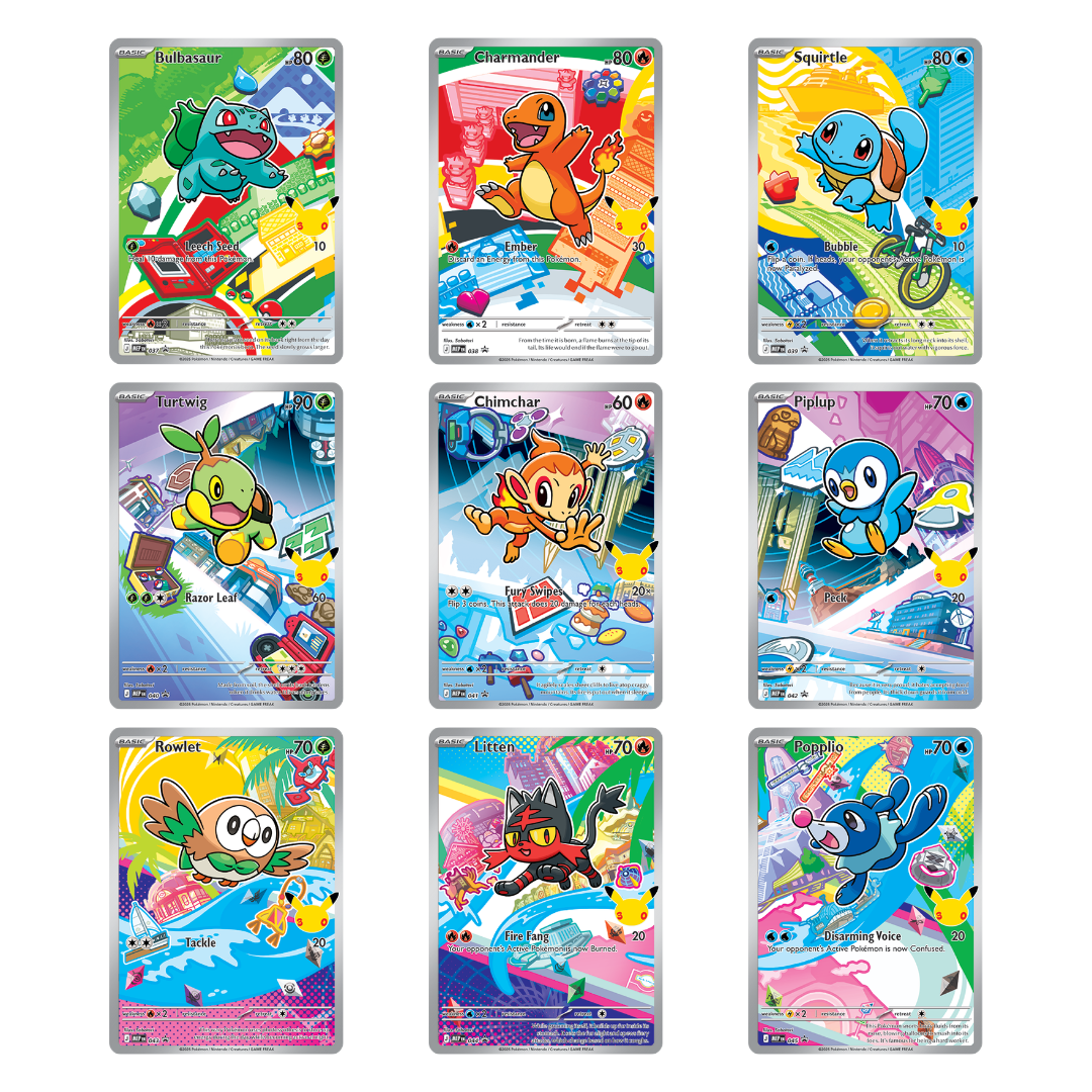 Pokemon TCG - First Partners Single Cards / 3pc Set