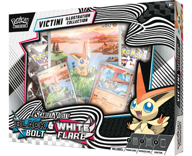Pokemon TCG: Scarlet & Violet - Black Bolt & White Flare Unova Victini Illustration Box