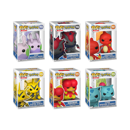 Funko Pop! Games: Pokemon - Goomy / Magmar / Zoroark / Ivysaur / Charmeleon / Electabuzz