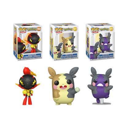 Funko Pop! Games: Pokemon - Armarouge / Morpeko (Full Belly) / Morpeko (Hangry) *PREORDER*
