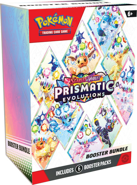 Pokemon Prismatic Evolutions Mini Tins-Display 2025 EN (Neu und