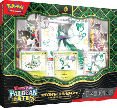 Pokemon TCG: Scarlet & Violet - Paldean Fates Meowscarada ex Premium Collection Box Set