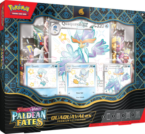 POKEMON - SCARLET & VIOLET - PALDEAN FATES - PREMIUM COLLECTIONS - QUAQUAVAL EX