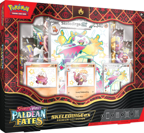 Pokemon TCG: Scarlet & Violet - Paldean Fates Skeledirge ex Premium Collection Box Set
