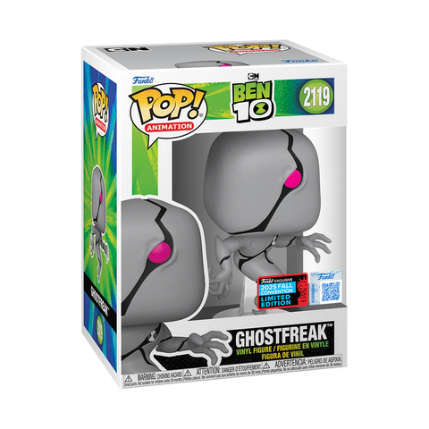 Funko Pop! Animation: Ben 10 - Ghostfreak #2119 [Shared Convention Sticker 2025 NYCC] *PREORDER*