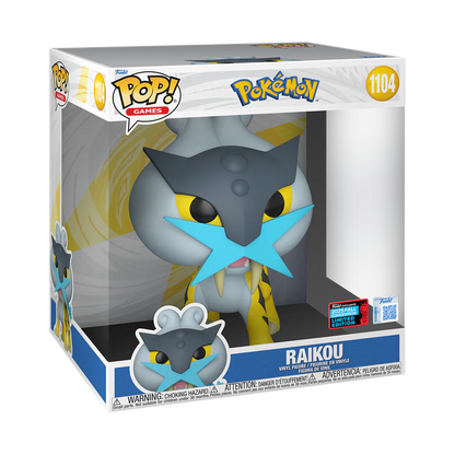 Funko Pop! Games: Pokemon - Raikou (Jumbo) #1104 [Shared Convention Sticker 2025 NYCC] *PREORDER*