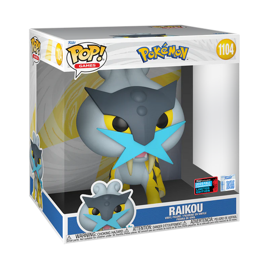 Funko Pop! Games: Pokemon - Raikou (Jumbo) #1104 [Shared Convention Sticker 2025 NYCC] *PREORDER*