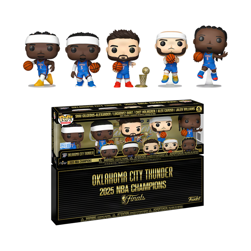 Funko Pop! Pop! Oklahoma City Thunder 2025 NBA Champions 5-Pack [EXCLUSIVE]