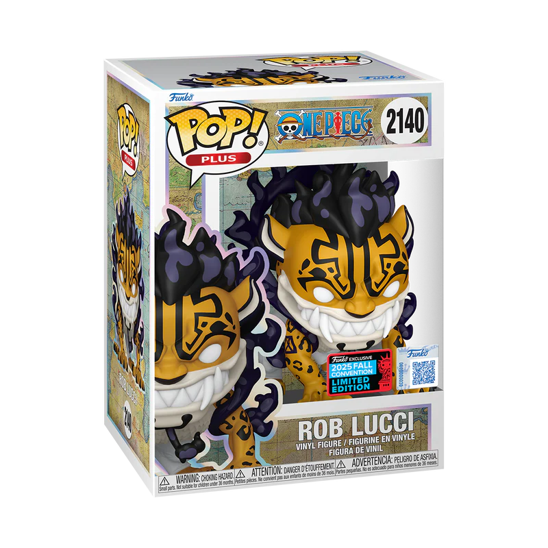Funko Pop! Anime: One Piece - Rob Lucci (Awakened) #2140 [Shared Convention Sticker 2025 NYCC]