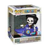 Funko Pop! Anime: One Piece - Rides! Brook with Shark Submerge #141 [Shared Convention Sticker 2025 NYCC] *PREORDER*
