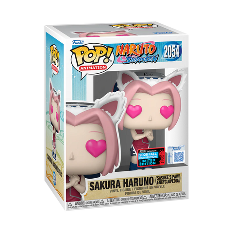Funko Pop! Anime: Naruto Shippuden - Sakura (Sasuke's Paw Encyclopedia) #2054 [Shared Convention Sticker 2025 NYCC] *PREORDER*