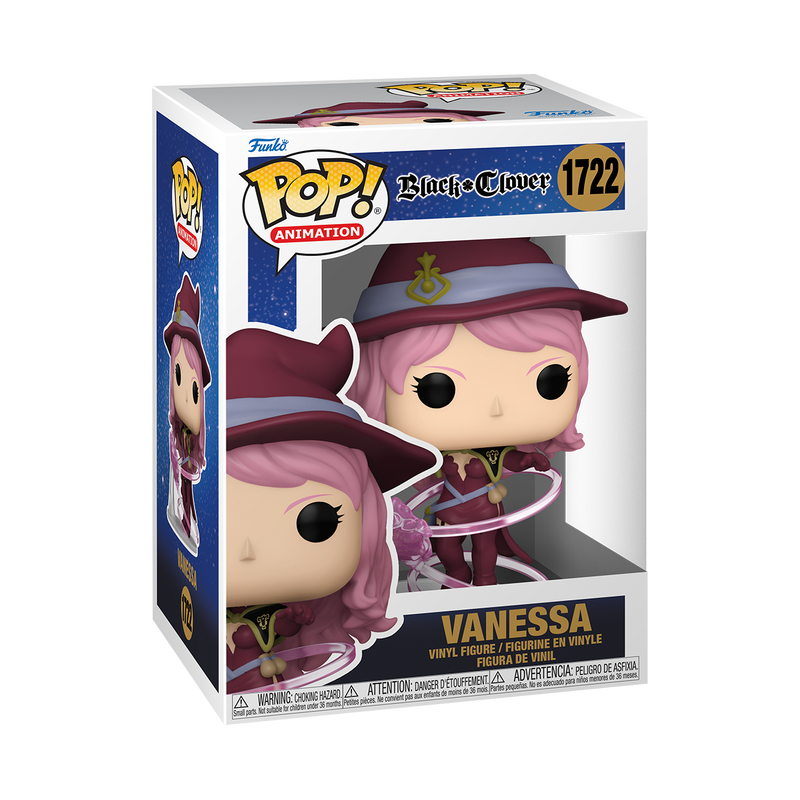 Funko Pop! Anime: Black Clover - William Vangeance #1718 / Leopold Vermillion #1719 / Magna Swing #1720 / Secre #1721 / Vanessa Enoteca #1722 **PREORDER**