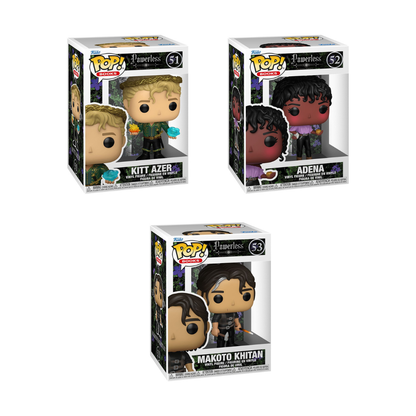 Funko Pop! Books: Powerless - Kitt Azer / Adena / Makoto Khitan *PREORDER*