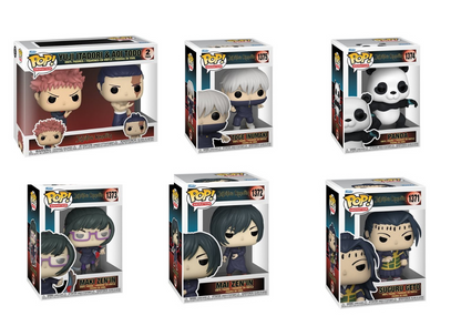 Funko Pop! Anime: Jujutsu Kaisen - Geto / Mai / Maki / Panda / Inumaki / Itadori & Todo 2pk
