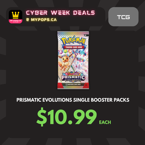 *CYBER WEEK* Pokemon TCG: Scarlet & Violet - Prismatic Evolutions Single Booster Pack