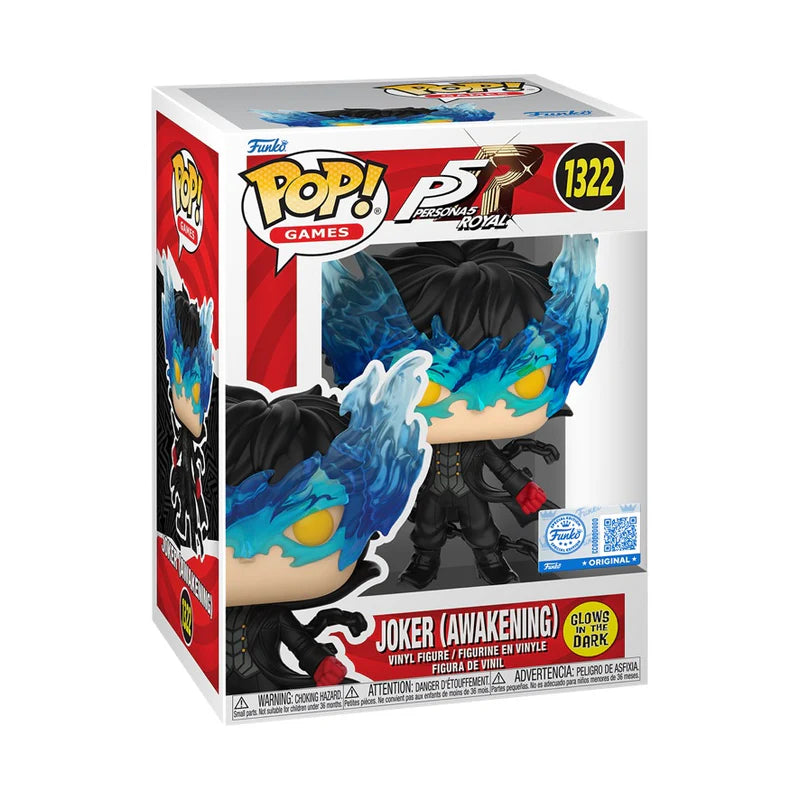 Funko Pop! Games: Persona 5 Royal - Joker (Awakening) #1322 [Funko Special Edition - Glow-In-The-Dark (GITD)] *PREORDER*