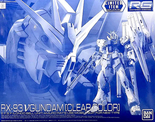 RG RX-93 Nu Gundam [Clear Color] Limited Bandai Model Kit