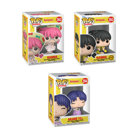 Funko Pop! Anime: Ranma 1/2 - Ranma #2543 / Akane with P-Chan #2544 *PREORDER*