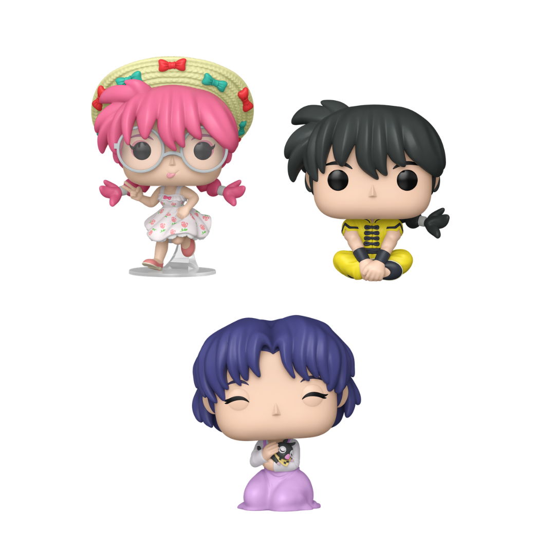 Funko Pop! Anime: Ranma 1/2 - Ranma #2543 / Akane with P-Chan #2544 *PREORDER*