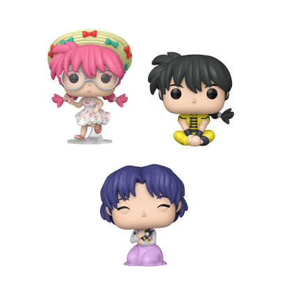Funko Pop! Anime: Ranma 1/2 - Ranma #2543 / Akane with P-Chan #2544 *PREORDER*