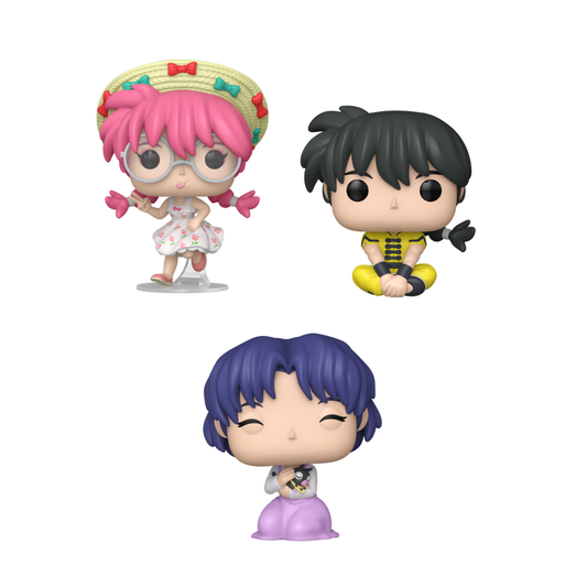 Funko Pop! Anime: Ranma 1/2 - Ranma #2543 / Akane with P-Chan #2544 *PREORDER*