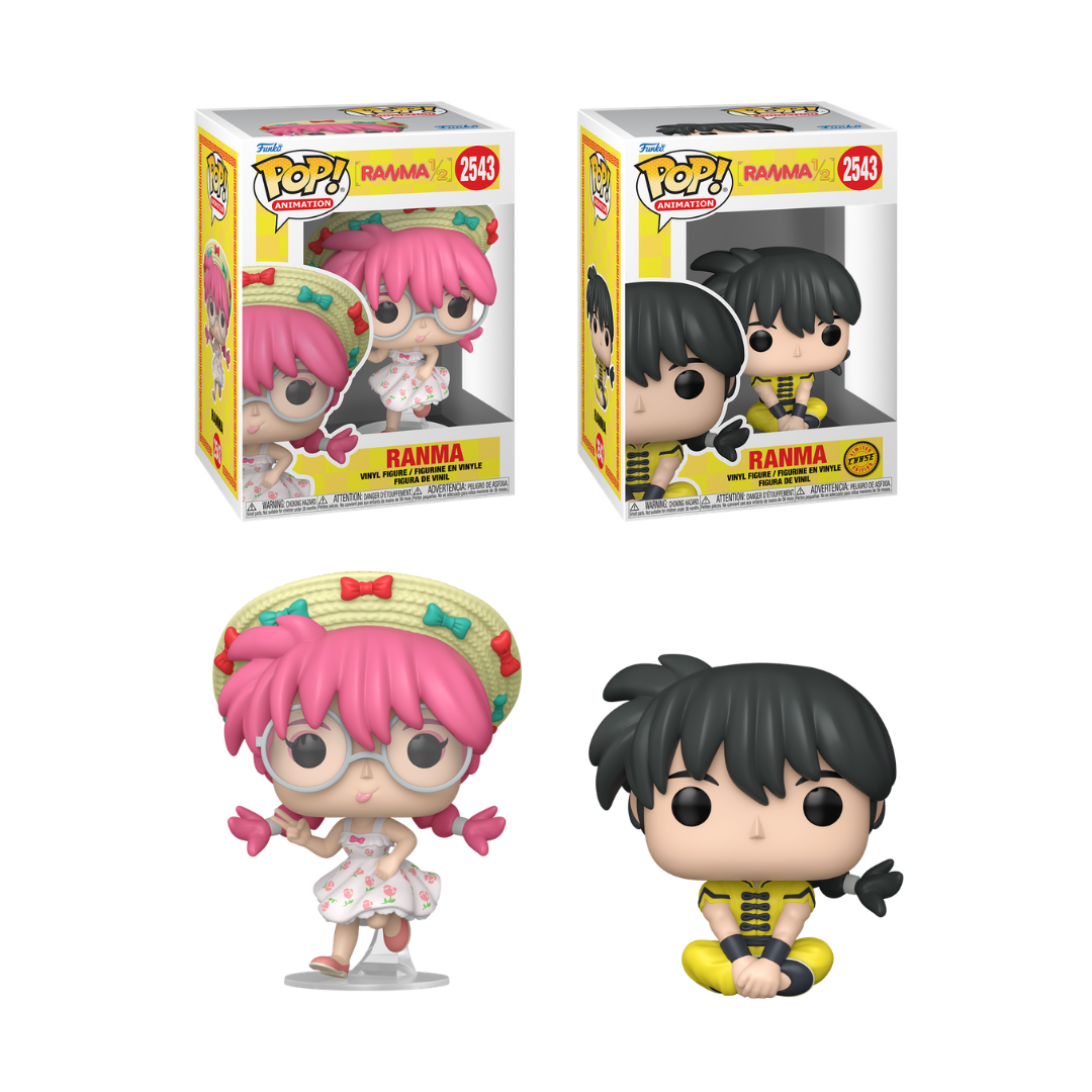 Funko Pop! Anime: Ranma 1/2 - Ranma #2543 / Akane with P-Chan #2544 *PREORDER*
