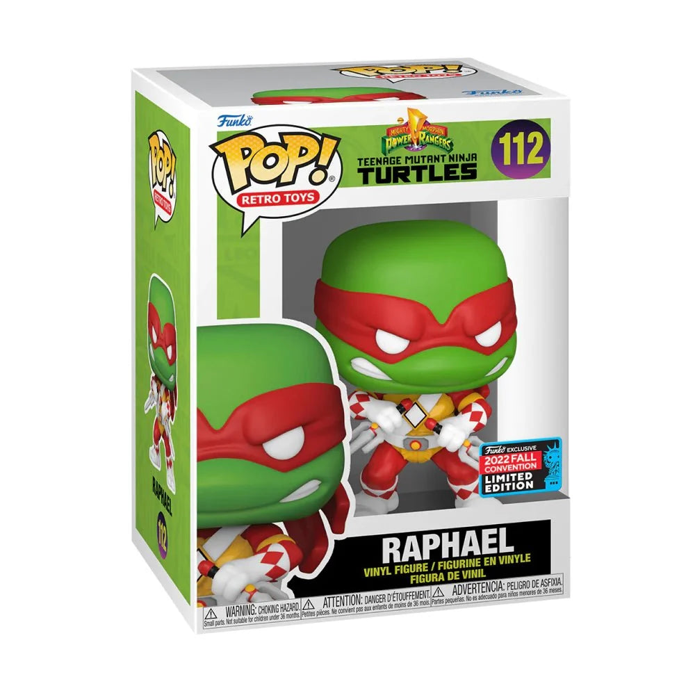 Funko Pop! Teenage Mutant Ninja Turtles x Mighty Morphin' Power Rangers - Raphael #112 [2022 Fall Convention Exclusive]