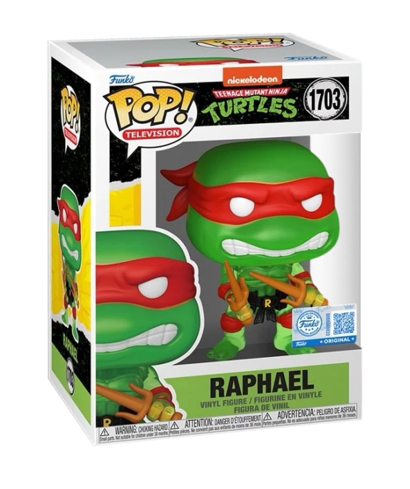 Funko Pop! Teenage Mutant Ninja Turtles: TMNT - Raphael (Translucent) #1703 [Funko Special Edition]