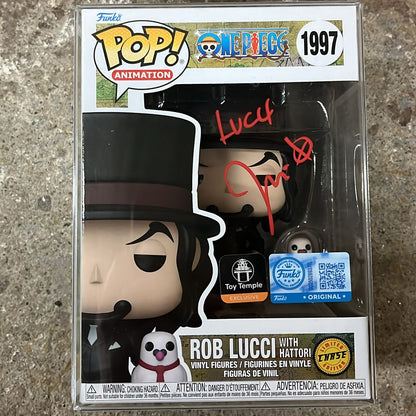 Funko Pop! Anime: One Piece - Rob Lucci with Hattori #1997 [Toy Temple Exclusive] Chase SIGNED BY JASON LIEBRECHT