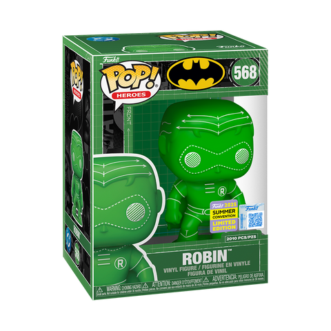 Funko Pop! DC: Batman - Robin (Green Blueprint Deco) #568 [2025 SDCC Summer Convention Exclusive - Limited Edition 2,010 pcs]