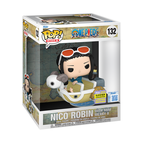 Funko Pop! Anime: One Piece - Nico Robin with Mini Merry II #132 [2025 SDCC Summer Convention Exclusive]