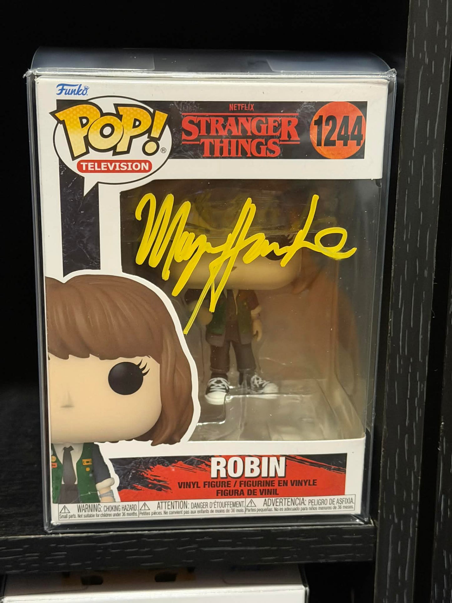 Funko Pop! Television: Stranger Things - Robin #1244 [SIGNED BY MAYA HAWKE]