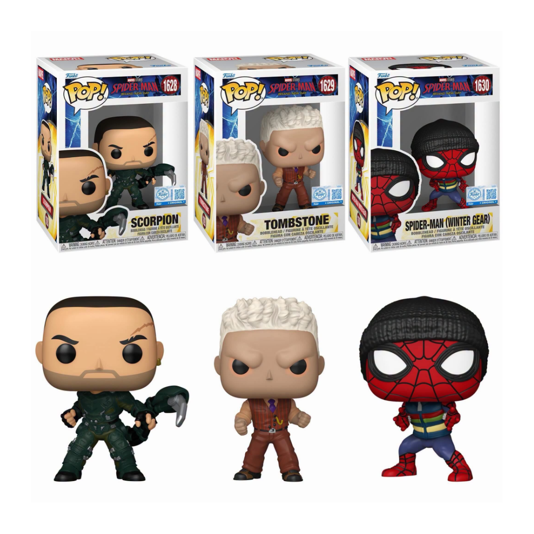 Funko Pop! Marvel: Spider-Man Brand New Day - Scorpion / Tombstone / Spider-Man (Winter Gear) *PREORDER*