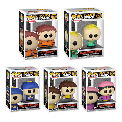 Funko Pop! Television: South Park - Hippie Exterminator Cartman / Kissing Company Butters / Craig Tucker With Stripe / Jimmy Valmer / Wendy Testaburger