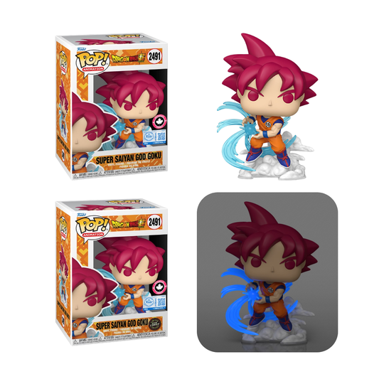 Funko Pop! Anime: Dragon Ball Super - Super Saiyan God Goku #2491 [MyPops Canada Exclusive] *PREORDER*