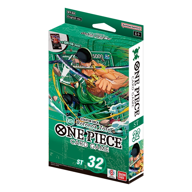 One Piece TCG - ST32 [ST-32] Green Roronoa Zoro Starter Deck *PREORDER*