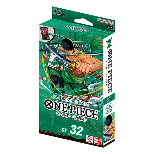 One Piece TCG - ST32 [ST-32] Green Roronoa Zoro Starter Deck *PREORDER*