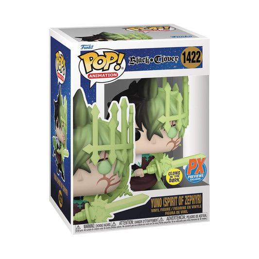 Funko Pop! Anime: Black Clover - Yuno (Spirit Of Zephyr) #1422 [PX Previews Exclusive - GITD]