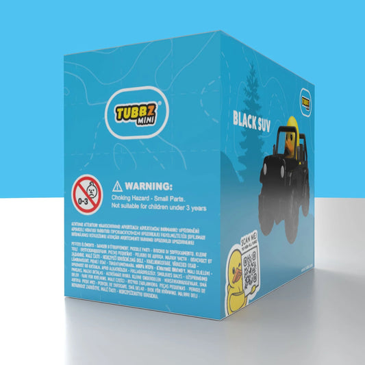 TUBBZ -  Black / Blue / White Mini SUV Figure